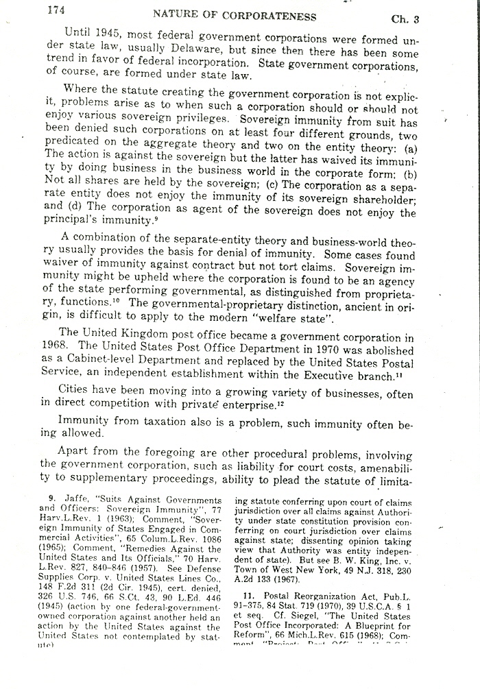 nature of corporations - corporation as state
